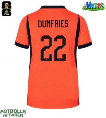 Nederländerna Denzel Dumfries #22 Hemmatröja VM 2026 Kortärmad